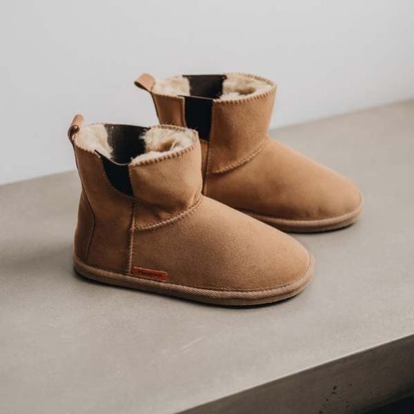 bella slipper for women in cognac and leopard from shepherd of sweden