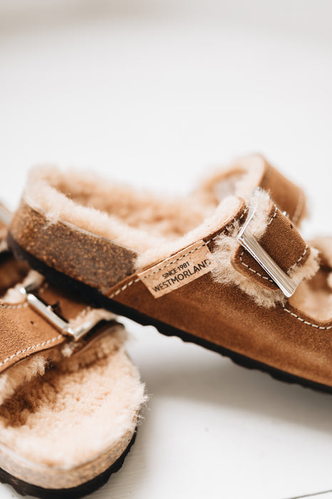 MEDI Womens Sheepskin Buckle Sandal (Last Chance)