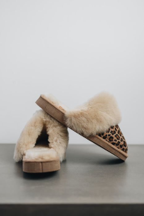 Leopard Print Veronica Westmorland Sheepskins Mule Sheepskin Slipper