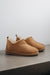 Tan coloured ankle-high men’s sheepskin slipper - Henry profile view