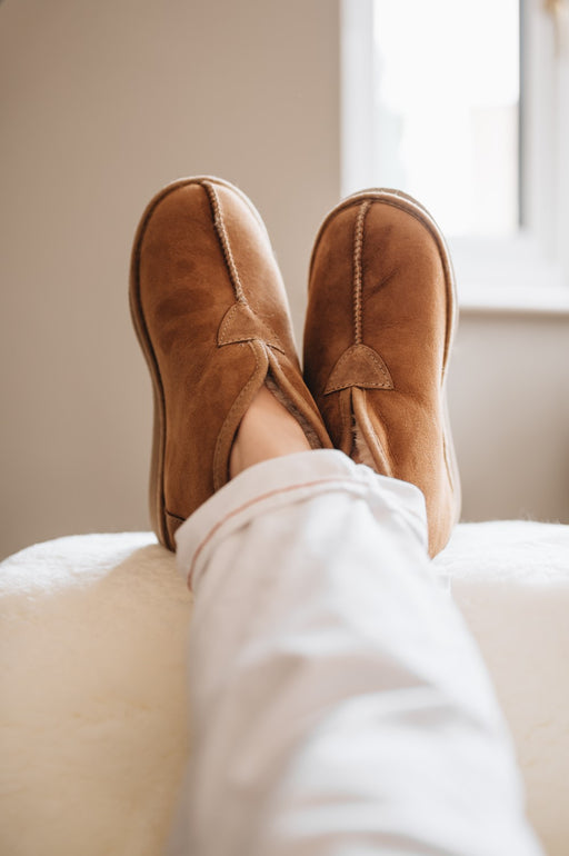 Enjoy Soft Sheepskin boot slippers with outdoor sole