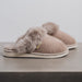 Ladies high quality genuine sheepskin mules slippers