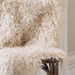 British Sheepskin Rug Leicester long wool curly 
