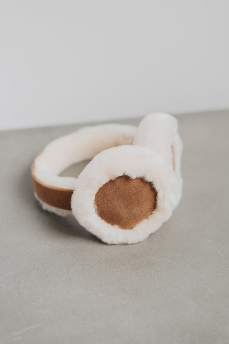 Cache-oreilles en peau de mouton pour enfants