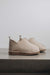 Vanilla coloured ankle-high men’s sheepskin slipper - Hetty profile view