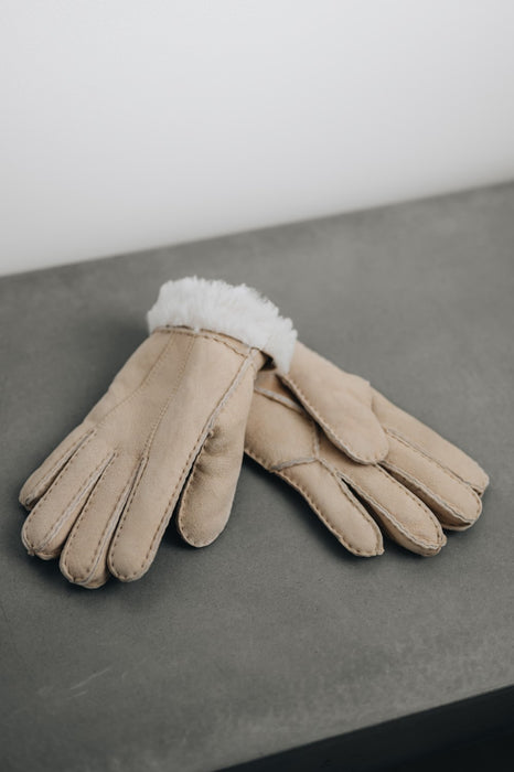 Women's Sheepskin Gloves With Cuff