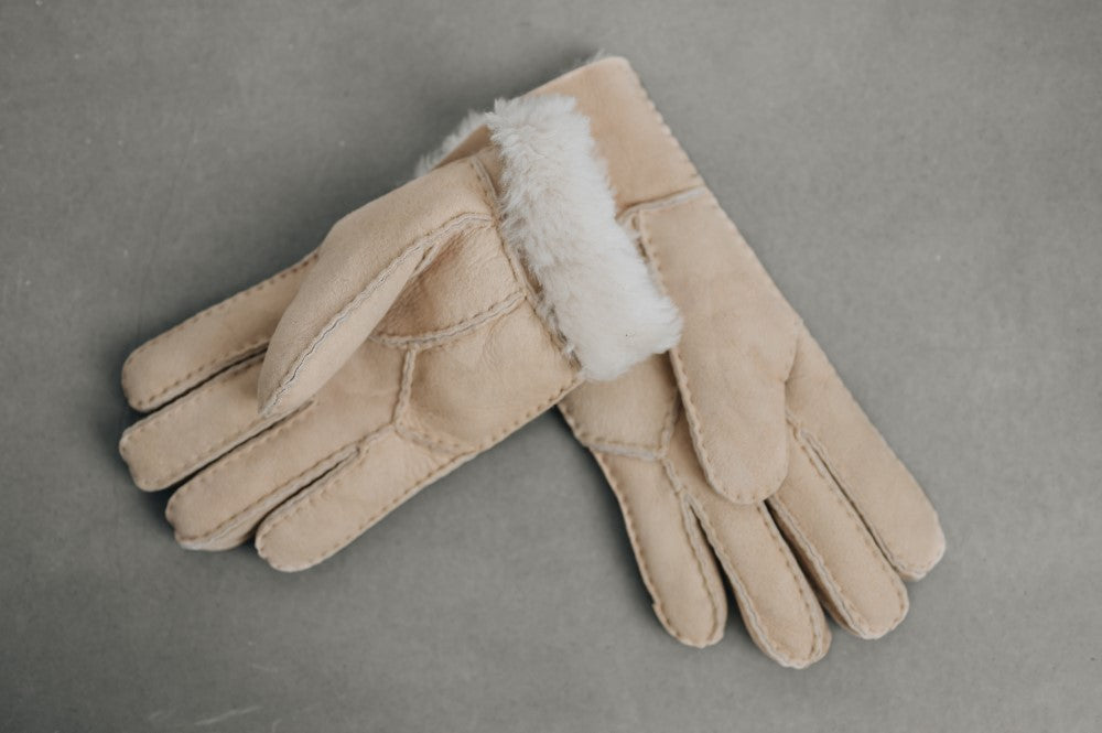 Women's Sheepskin Gloves With Cuff