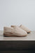 Vanilla coloured loafer style sheepskin slipper - Tilly profile view