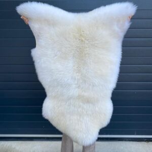 light rare bread British sheepskin rug
