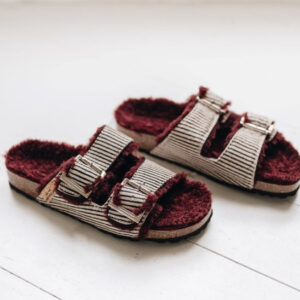 Womens Sheepskin Buckle Sandal | MEDI