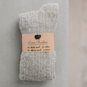 Wool sock in grey