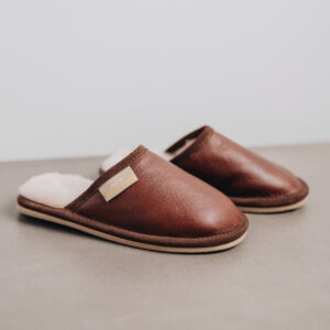 Children's Sheepskin Slippers with Sole | ROWAN (Last Chance)
