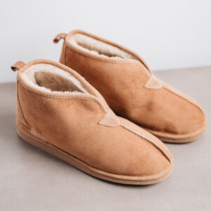 Huw Lambskin Slipper Boots Warm and soft with hard sole