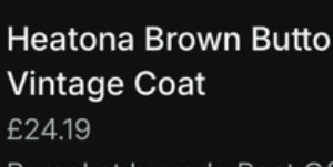 HeaTona Vintage Brown Button Up Women's Sheepskin Coat