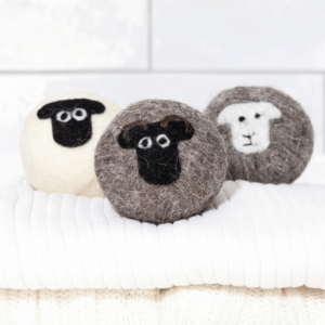 three dryer balls