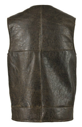 Back view of Men's Sheepskin Gilet.